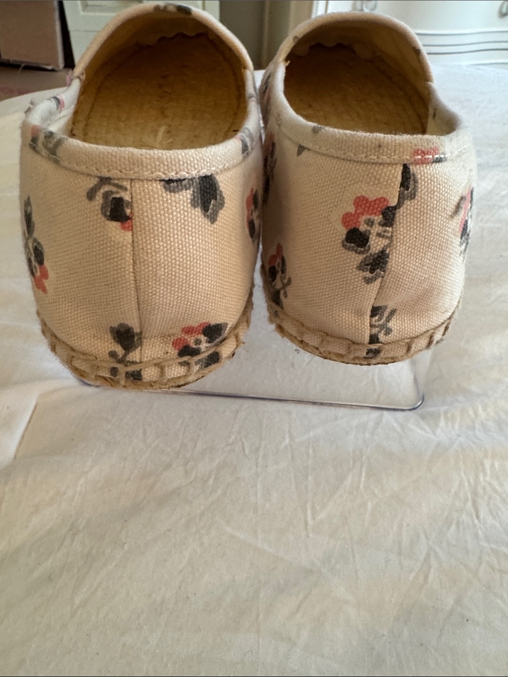 Coach Floral Canvas Espadrilles in Beige, Pink, Black - Picture 11 of 16
